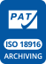 Norma ISO 18916 PAT: ISO 18916 PAT Test je mezinárodně standardizovaný test pro hodnocení výrobků k archivaci foto materiálů. Byl vyvinut organizací Image Performance Institute. Test zkoumá interakci mezi fotografií a obaly do kterých je ukládán.